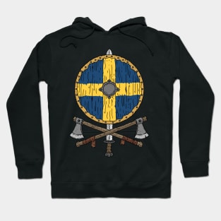 Swedish Viking shield with axes. Hoodie
